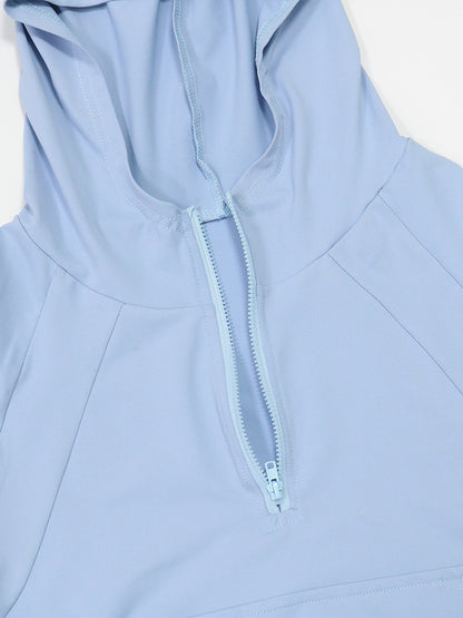 Two Piece Hoodie Crop Top Skirt Set