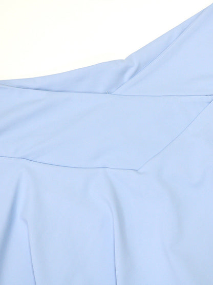 Two Piece Hoodie Crop Top Skirt Set