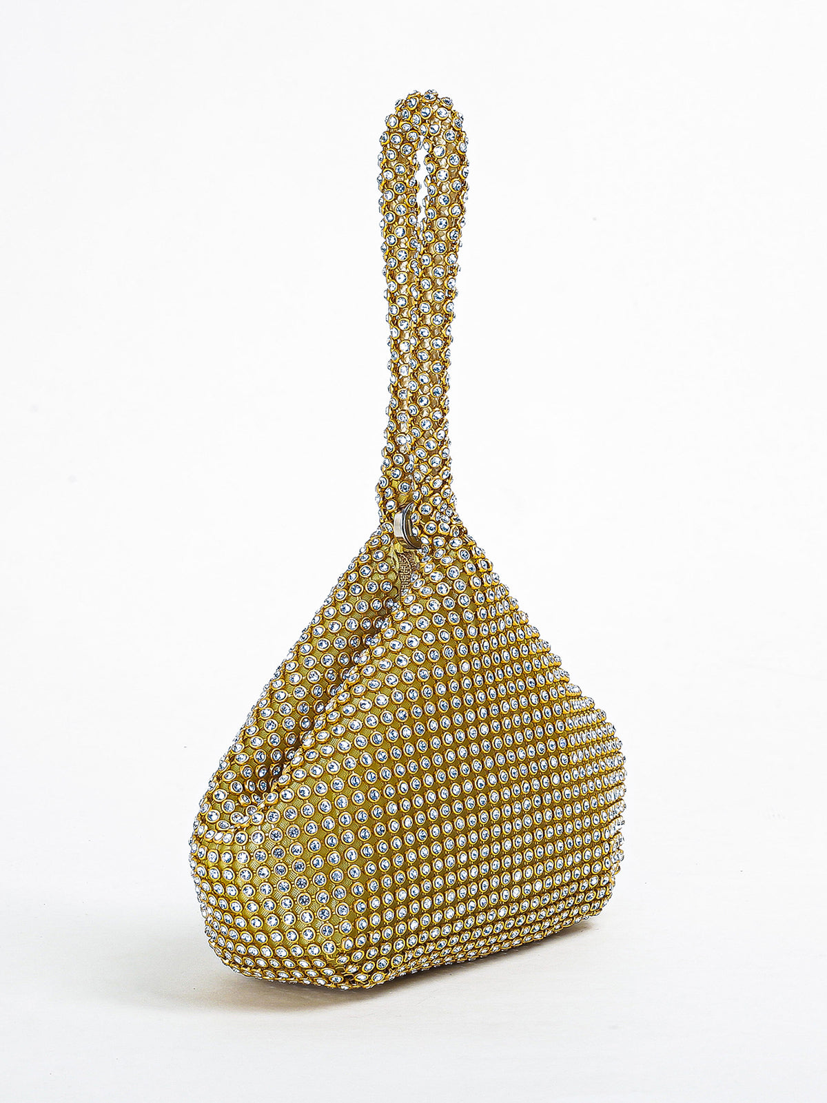 Clutch de noche con triángulo de diamantes de imitación 