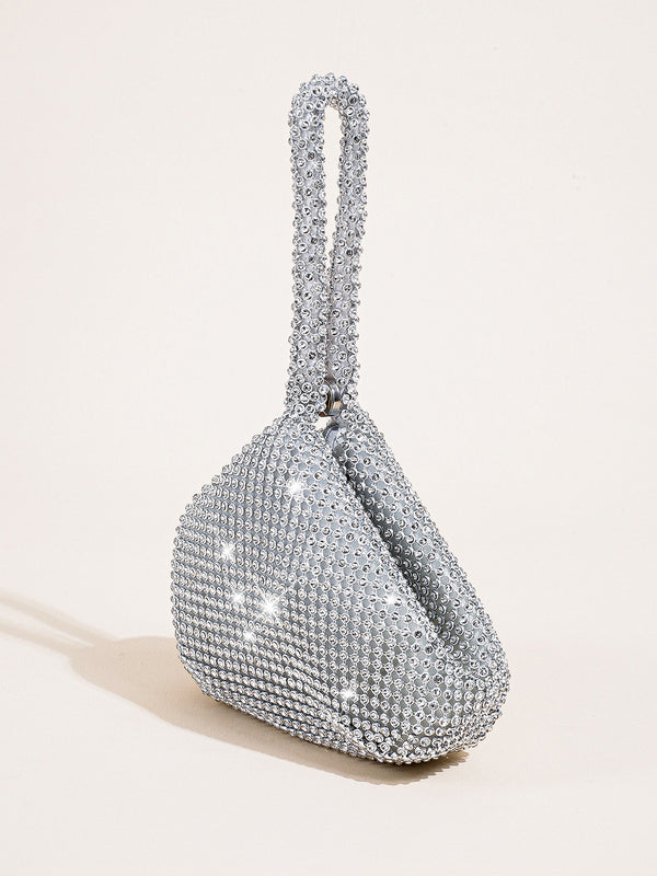 Rhinestone Triangle Evening Clutch