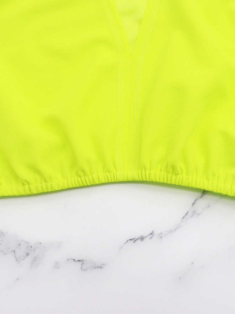 Conjuntos de pantalones cortos con top corto de dos piezas