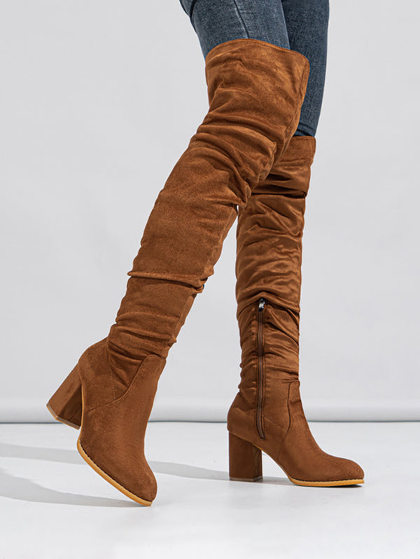 Suede Over-the-Knee Boots