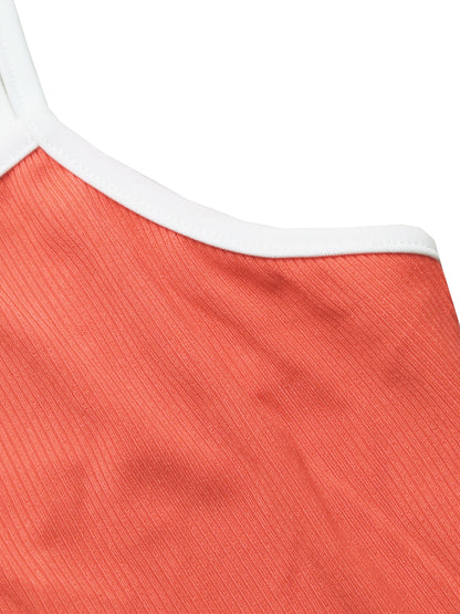 Spaghetti Strap Color Block Maxi Dress