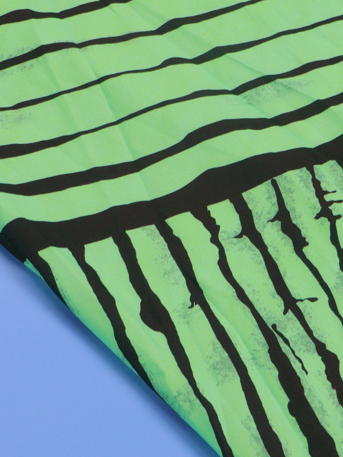 Mono de pierna ancha con bolsillos y estampado de tirantes 