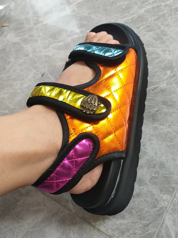 Colorful Magic Tape Sandal