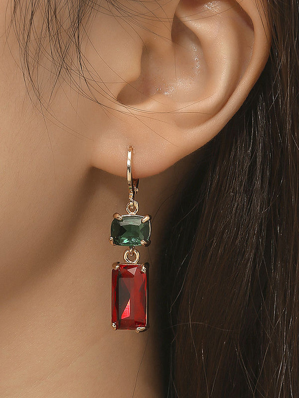 Christmas Imitation Crystal Earrings