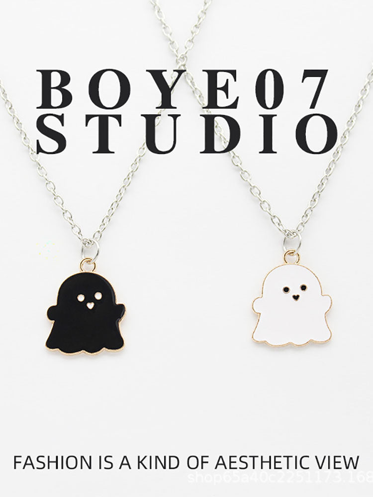 Halloween Funny Cartoon Ghost Necklace