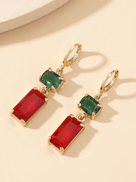 Christmas Imitation Crystal Earrings