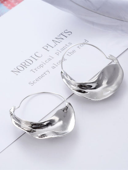 European Irregular Flower Basket Earrings