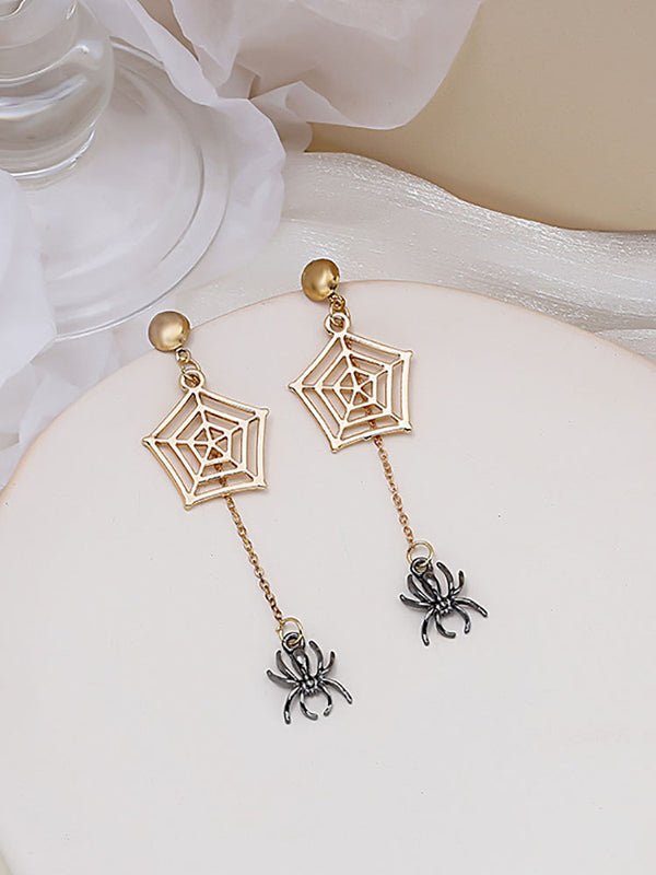 Halloween Spider Pendant Earrings