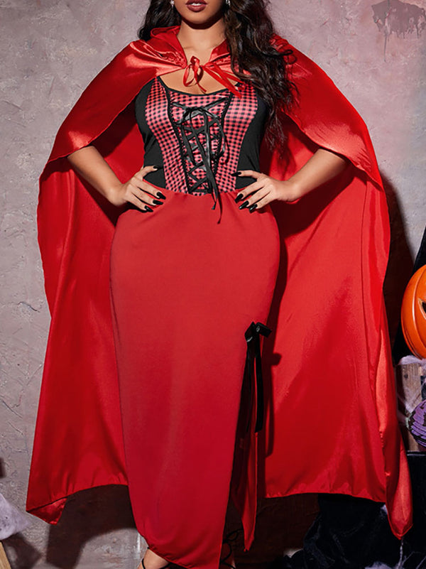 Halloween Plus Size Sleeveless Witch Costume