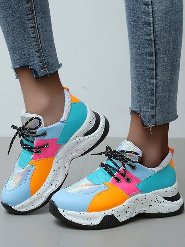 Color Block Casual Platform Sneaker