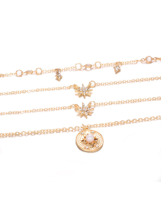 Bohemian Diamond Starlight Multilayer Necklace