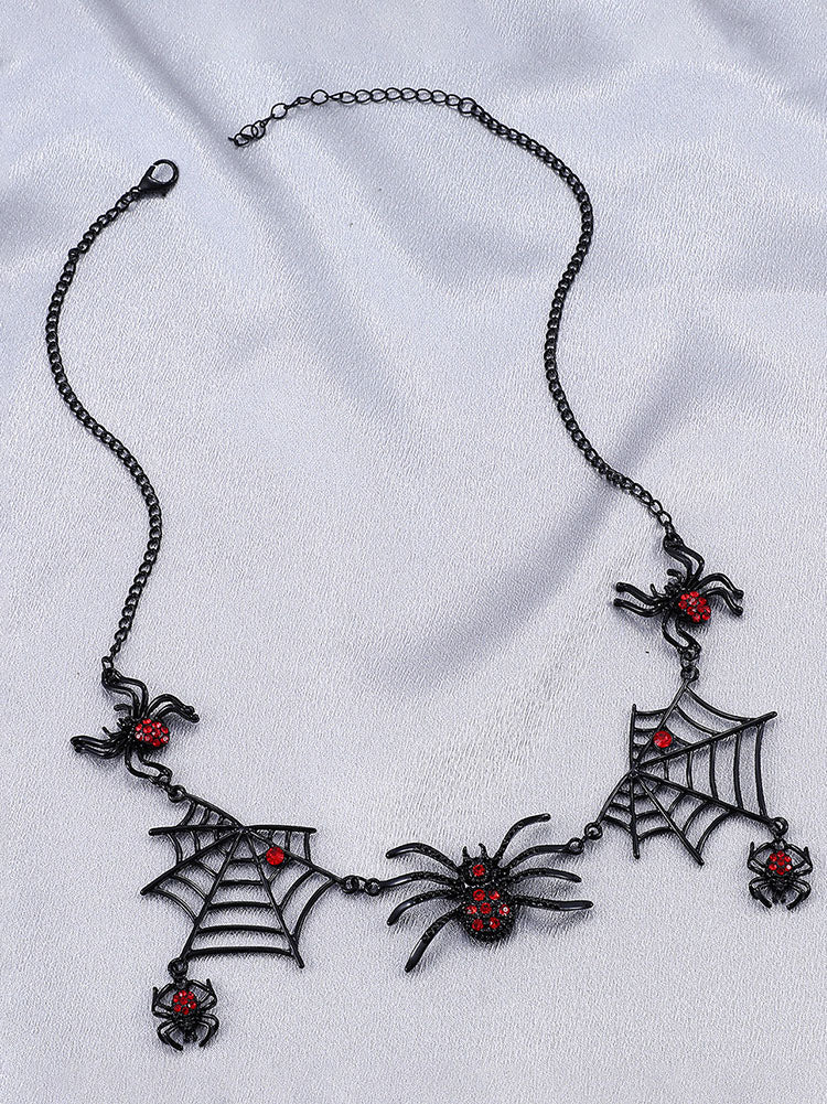 Halloween Spider Web Necklaces