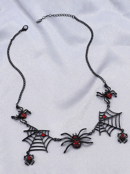 Halloween Spider Web Necklaces