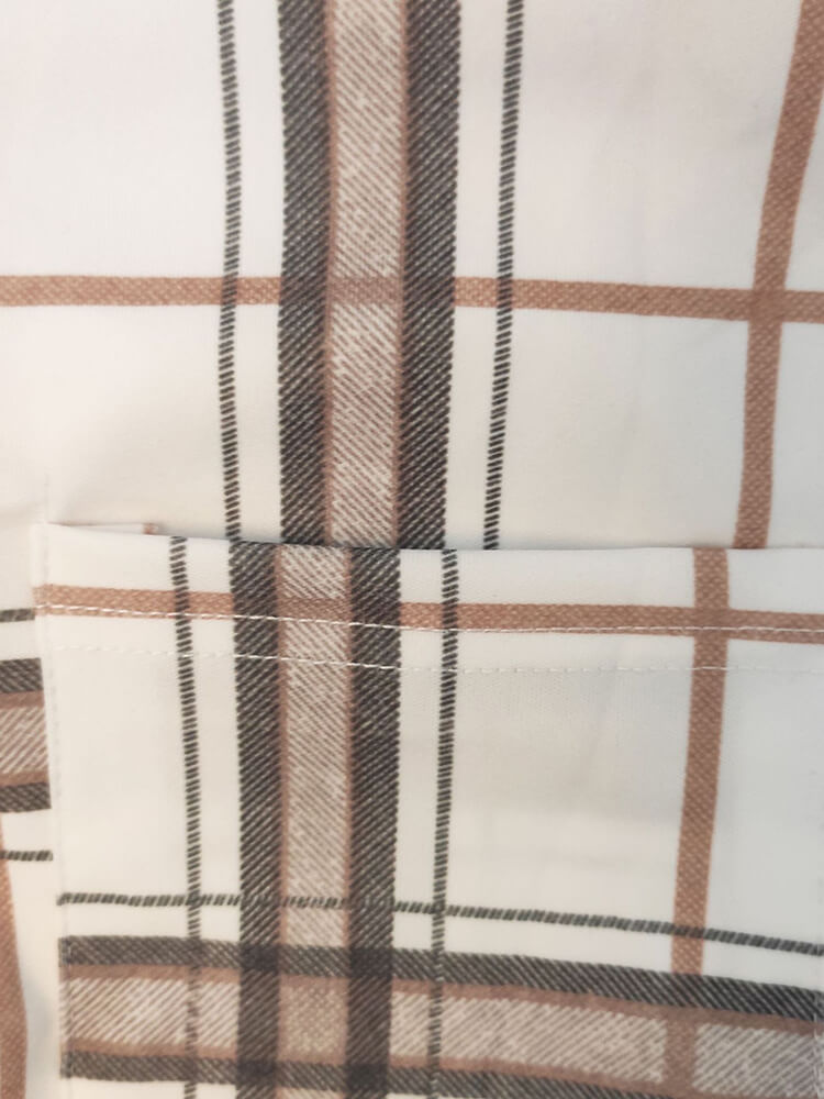 Long Sleeve Plaid Print Ruched Midi Dress