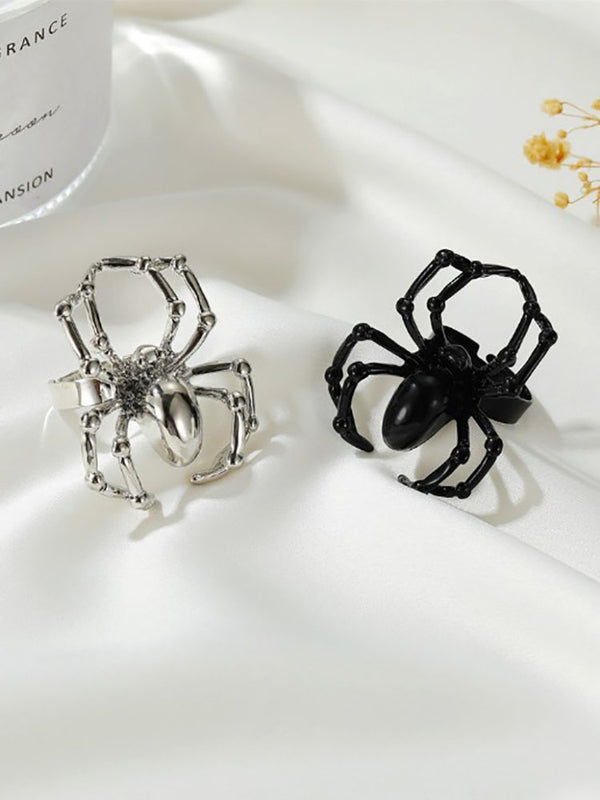 Anillo de dedo de araña simulada de Halloween