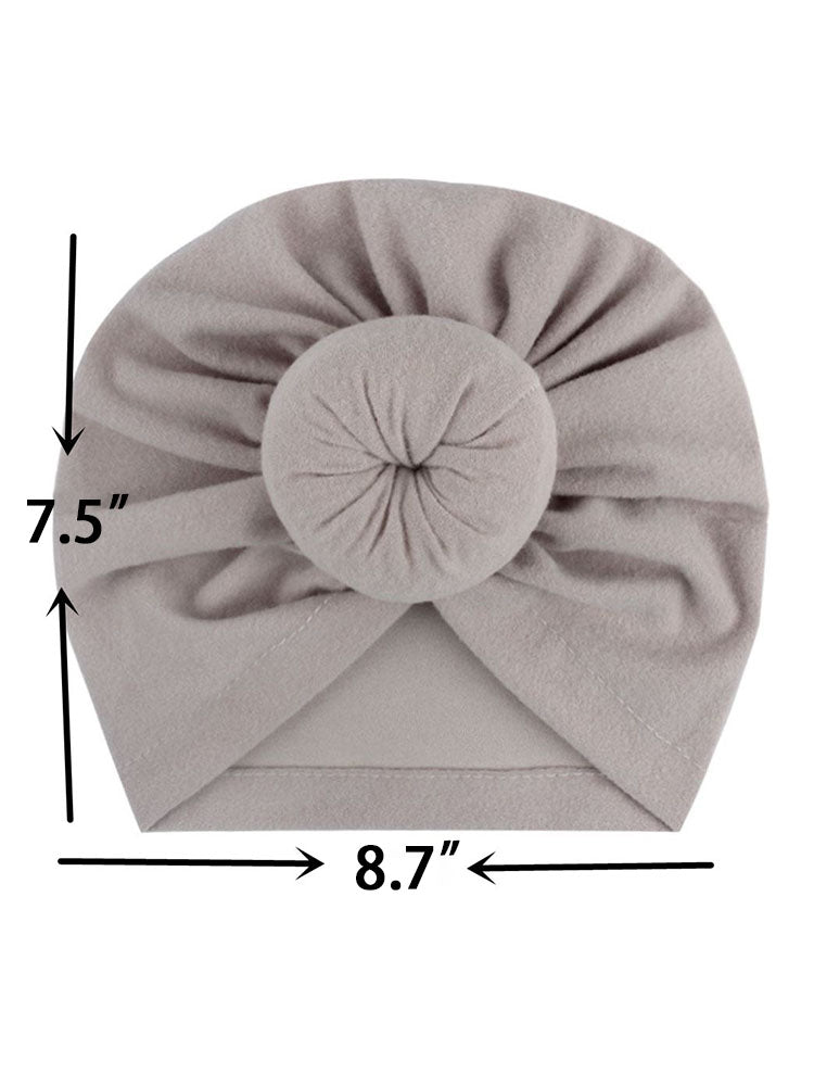 Solid Color Ruched Cross Turban Cap