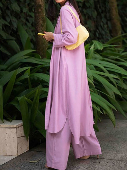 Camisetas sin mangas de tres piezas Abrigos y pantalones largos