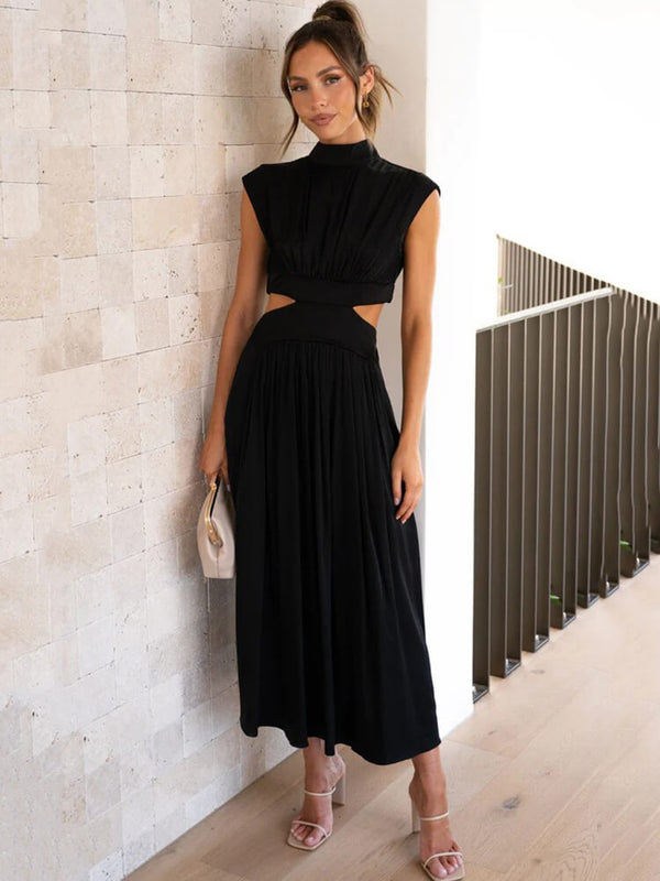 Sleeveless Cut Out Bodycon Maxi Dress