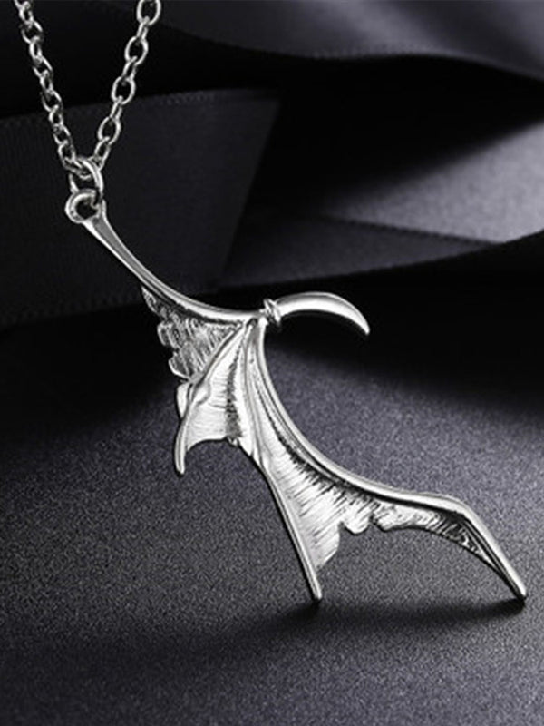 Collares de cadena con colgante de murciélago para pareja