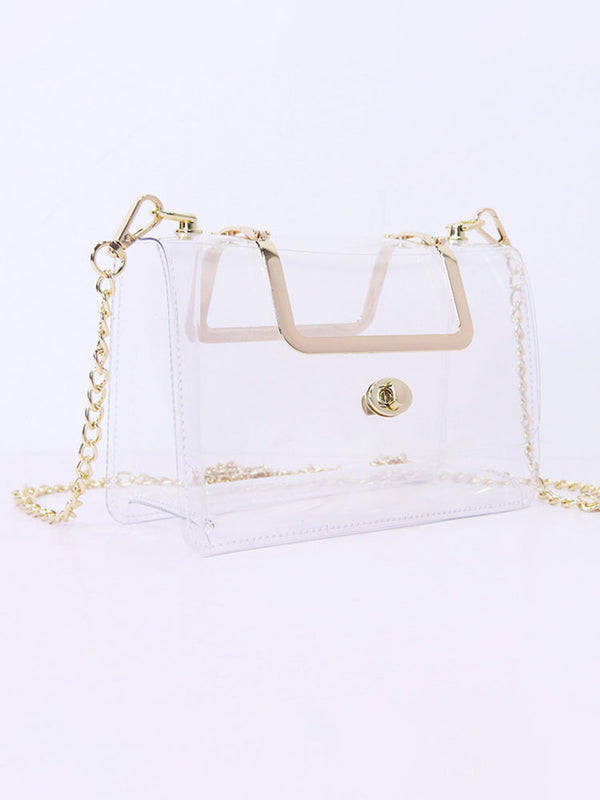 Bolsos bandolera transparentes minimalistas