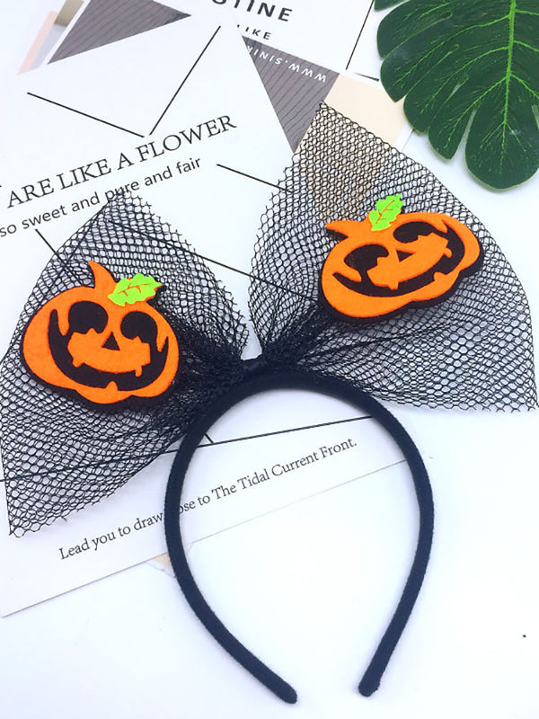 Halloween Mesh Bow Party Headbands