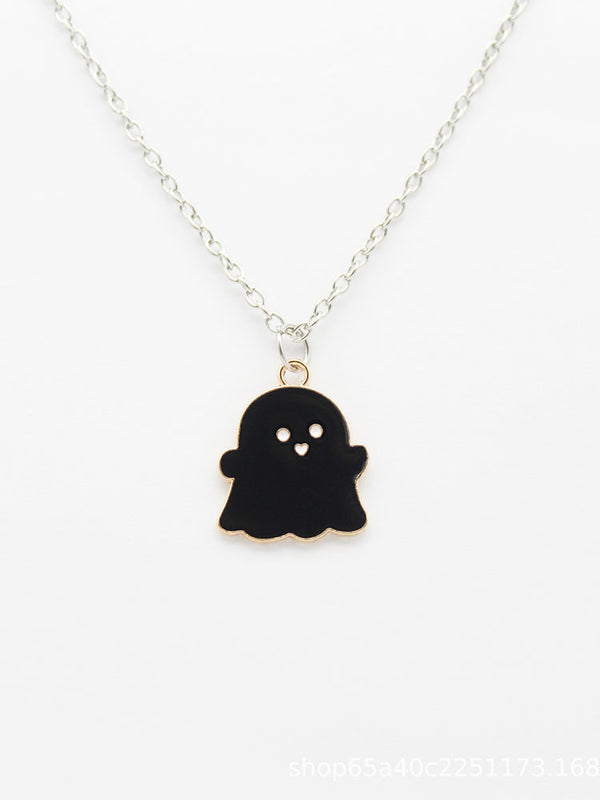 Halloween Funny Cartoon Ghost Necklace