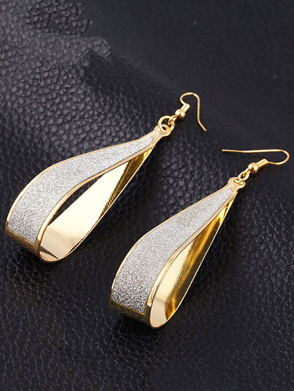 Frosted Water Droplets Earrings