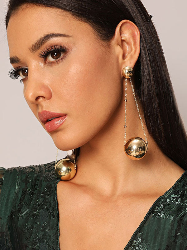 European Ball Pendant Earrings