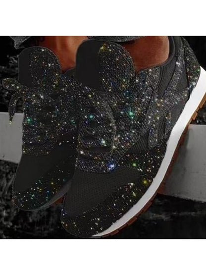 Glitter Round Toe Sequined Sneaker