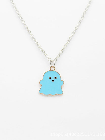 Halloween Funny Cartoon Ghost Necklace
