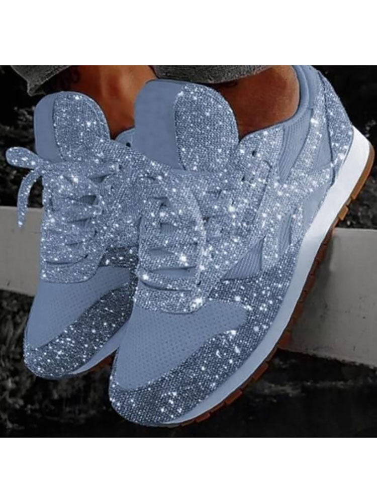 Glitter Round Toe Sequined Sneaker